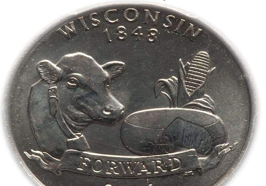 The “Extra High Lead” Wisconsin Quarter From 2004