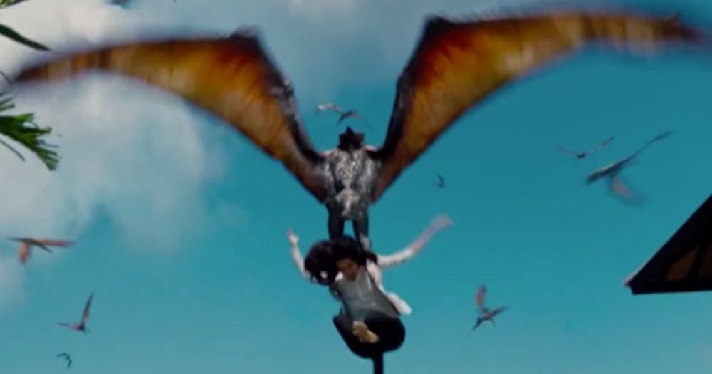 Jurassic World Pterodactyl Attack Scene