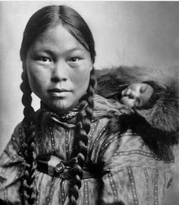 A Native Alaskan With Her Child, 1906