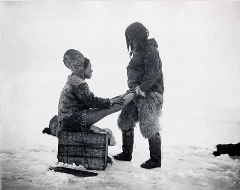 An Inuit Man With His Wife, 1890