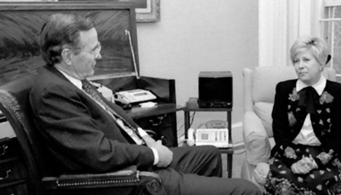 George H. W. Bush And Jennifer Fitzgerald