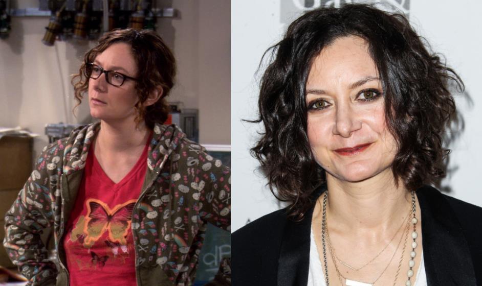 Sara Gilbert Como Leslie Winkle