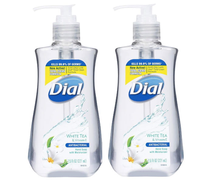 Dial Hand Soap In White Tea & Vitamin E Pearls