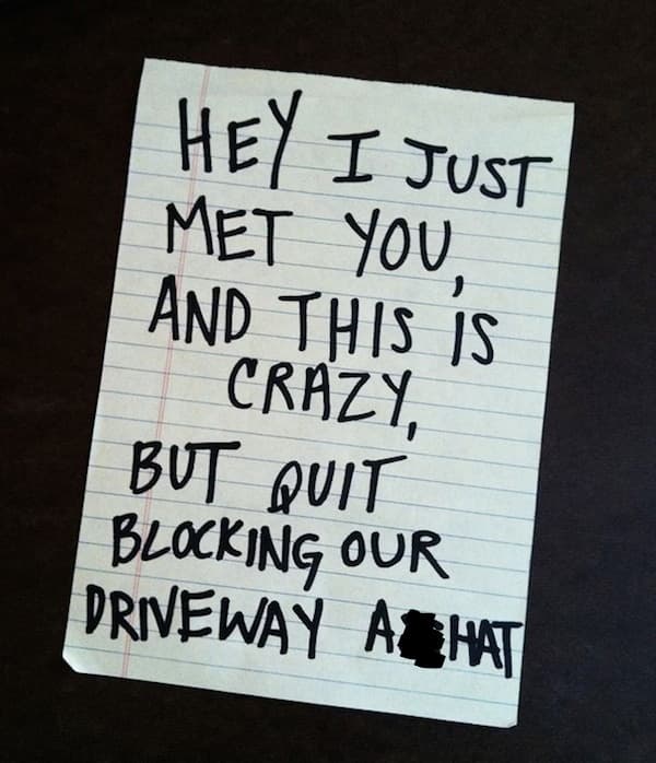 Read This 40 Hilarious Windshield Note And Try Not To Laugh Page 16