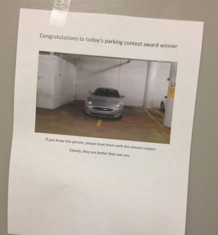 Congratulations, Selfish Parker