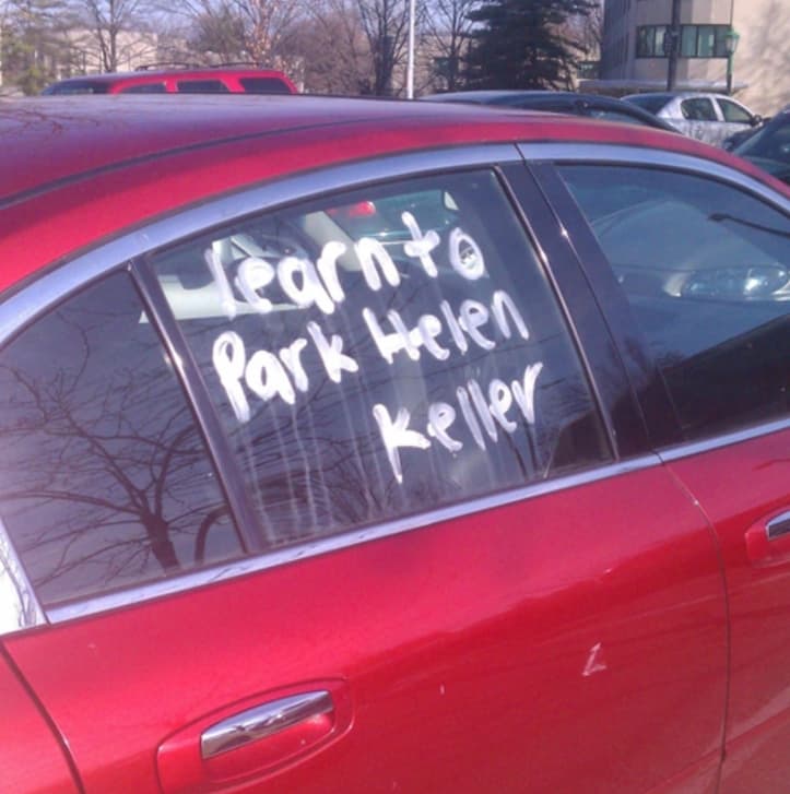 Learn to Park, Helen Keller