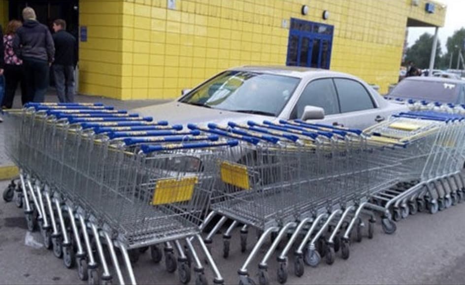 Surrounded by Carts