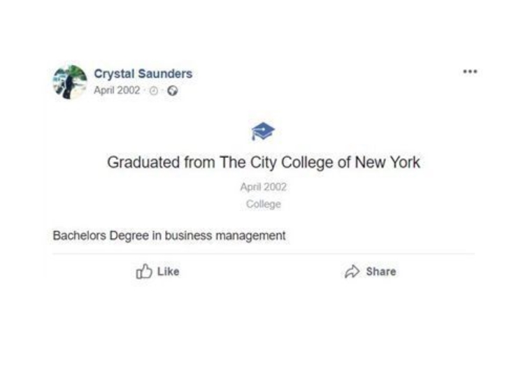 She Even Graduated From College