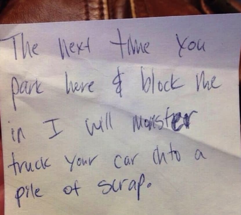 Threat Of A Monster Truck Owner