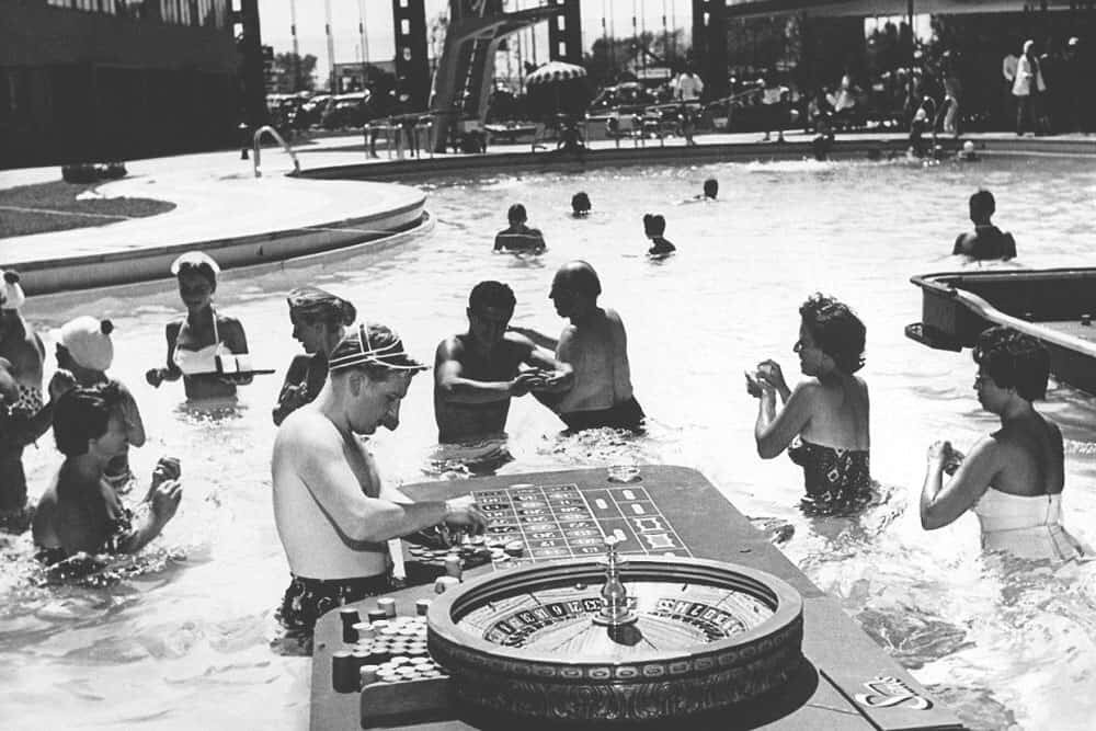 An Early Las Vegas Pool Party