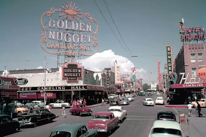 Fremont Street At Its Height