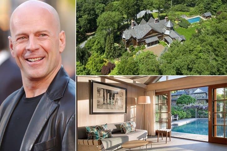 Bruce Willis Et Sa Maison Près D'un Lac