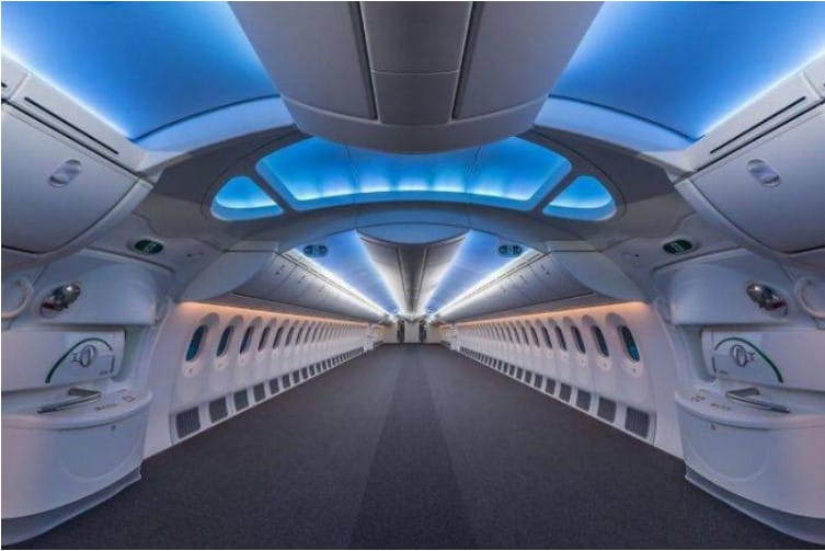 Inside Of An Empty Boeing