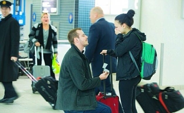 Proposing At The Airport