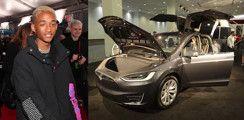 Jaden Smith's Tesla With Falcon Wing Door