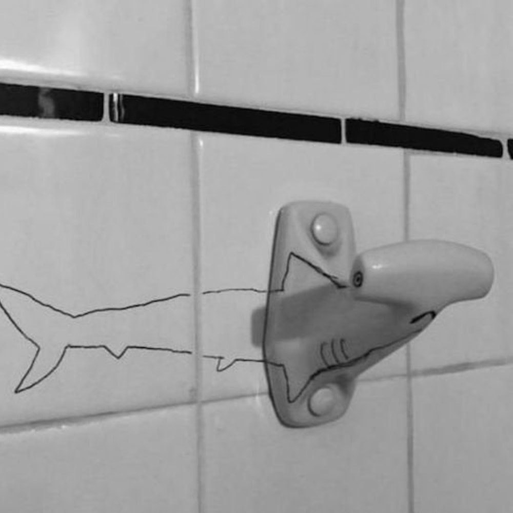 Towel Rack To Hammerhead Shark