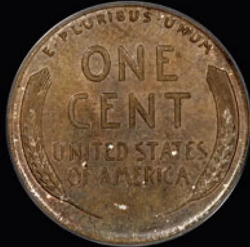 1943 D Lincoln Bronze Penny Back