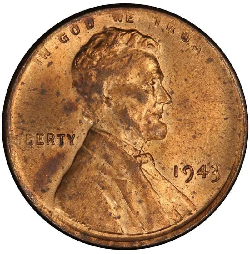 1943 Bronze Lincoln Penny Front 2