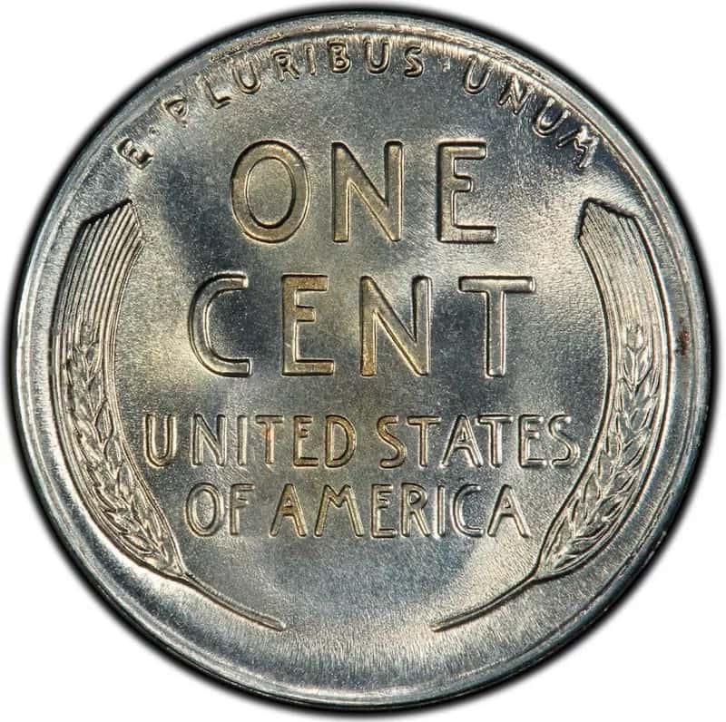 1944 S Lincoln Steel Penny Back