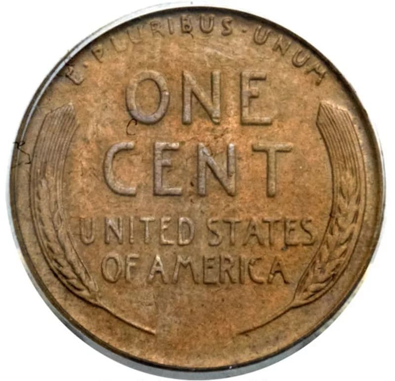 1943 S Lincoln Cent Back