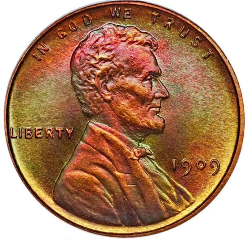 1909 V.D.B. Matte Proof Lincoln Penny Front