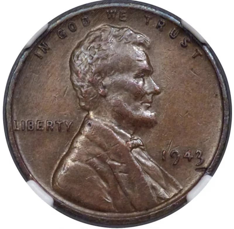 1943 Bronze Lincoln Penny Front