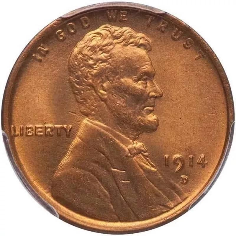 1914 D Lincoln Penny Front