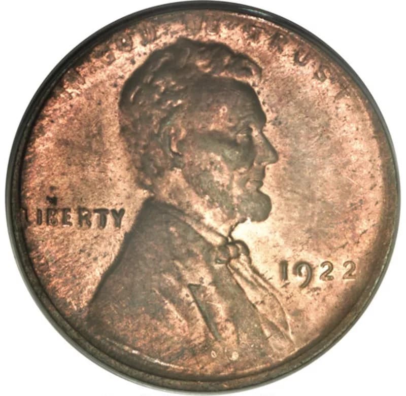 1922 Lincoln No D Strong Reverse And Weak Obverse Wheat Penny Front