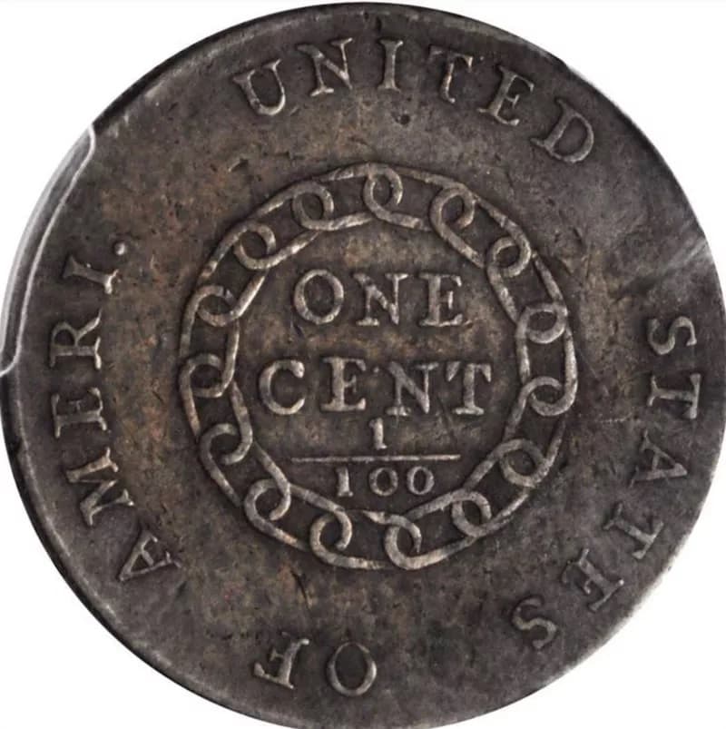 1793 Flowing Hair Liberty Cap Large Cent Penny Back