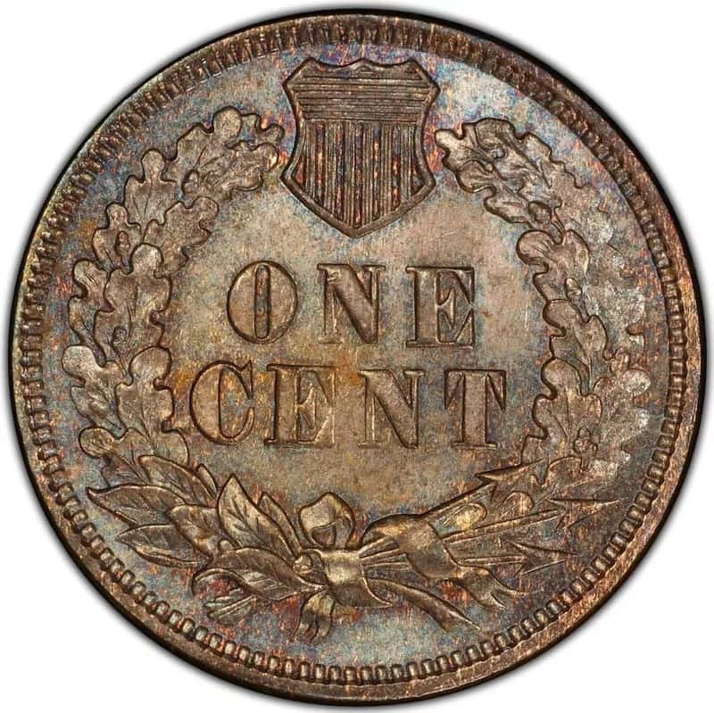 1873 Doubled 'Closed 3' Indian Head Penny Back