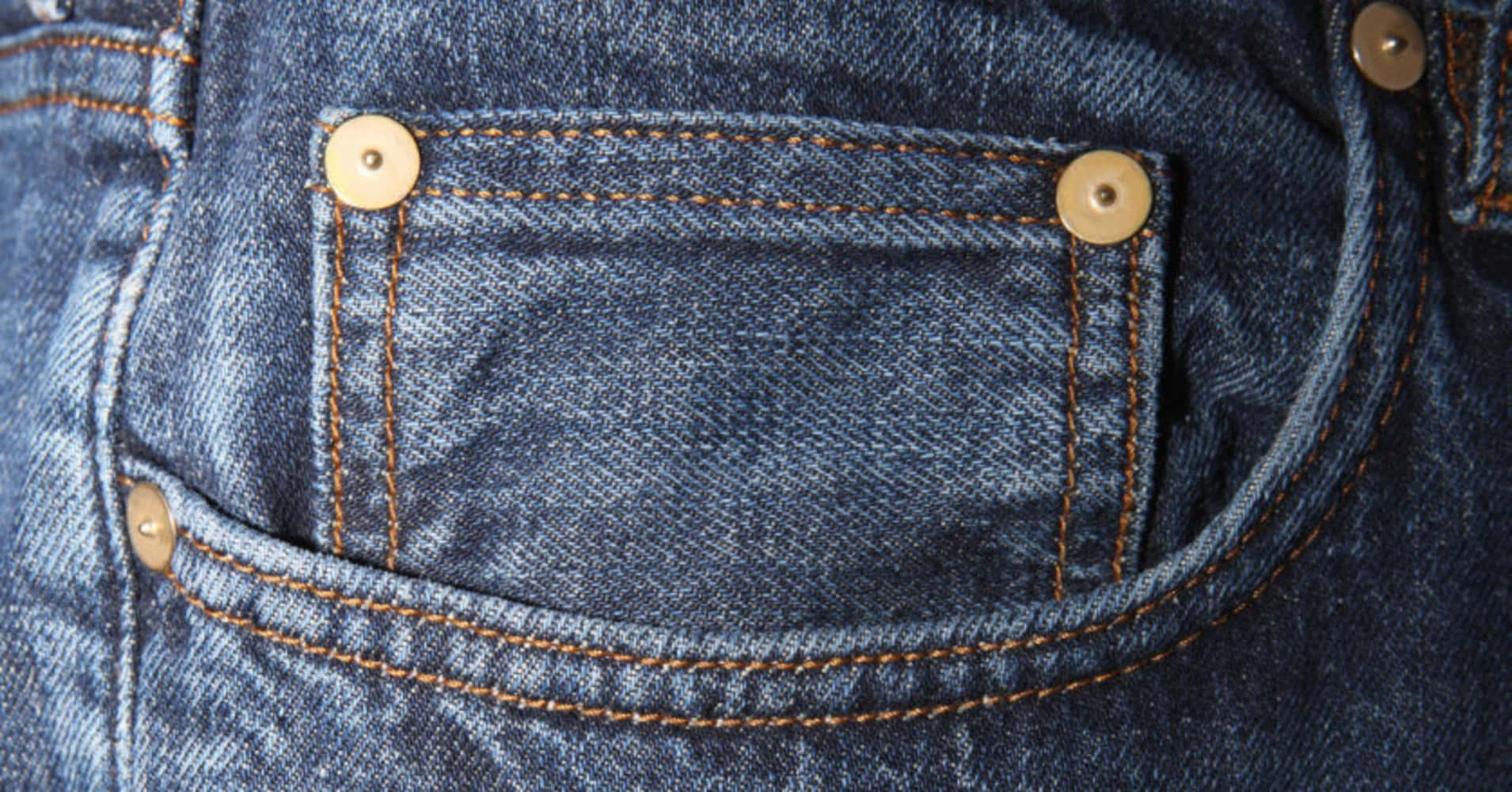 The Random Buttons On Jeans