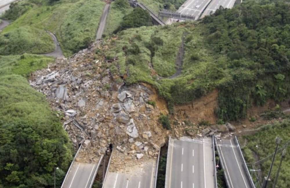 Landslide On The Highway