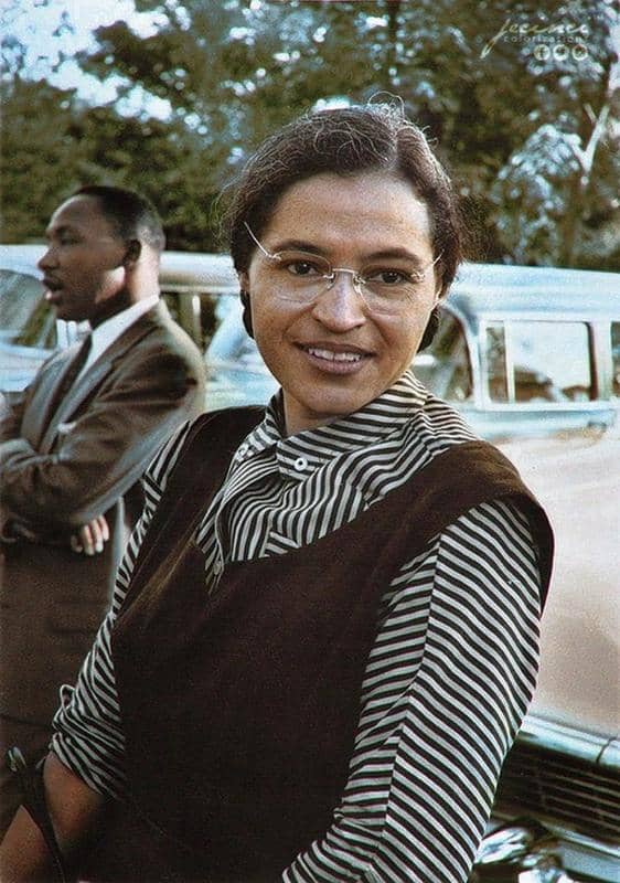 Rosa Parks And Martin Luther King Jr. In Montgomery, Alabama