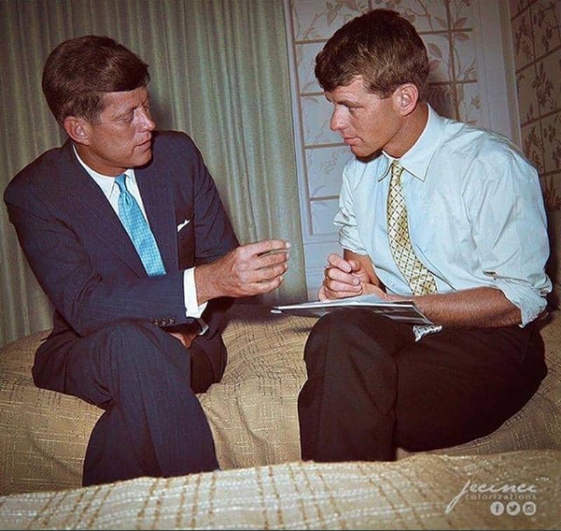 John F. Kennedy And His Brother Robert F. Kennedy At The Democratic National Convention