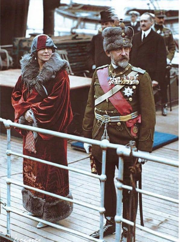 King Ferdinand And Queen Marie Of Romania In Dover, England