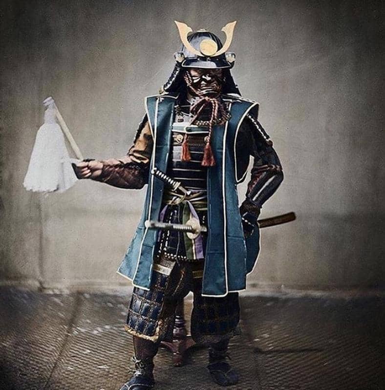 A Japanese Military Commander In Traditional Armor