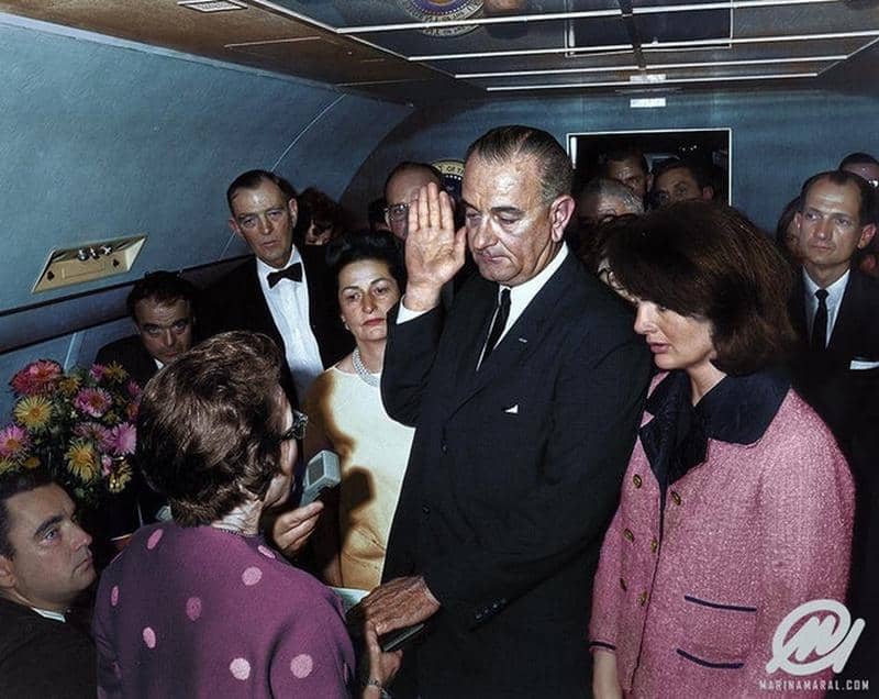 Lyndon B. Johnson Was Sworn Into Office Aboard Air Force One