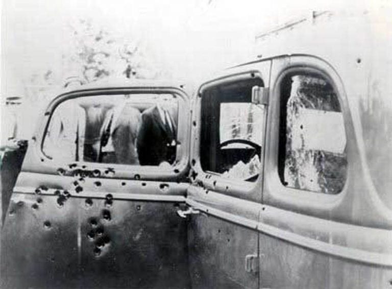 The Final Ride Of Bonnie And Clyde