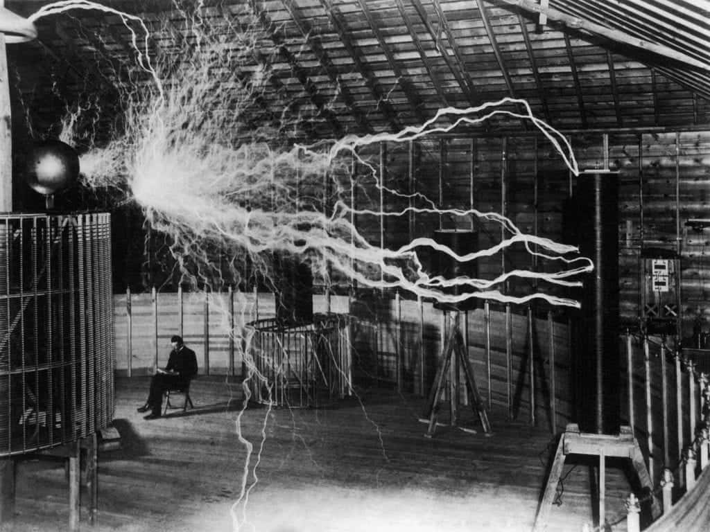 Nikola Tesla And His Office
