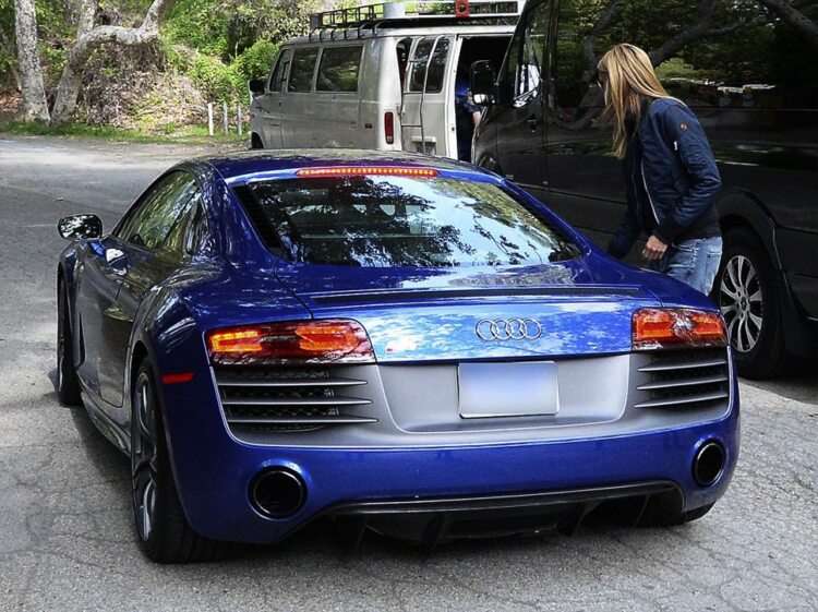 Heidi Klum Et Son Audi Bleue