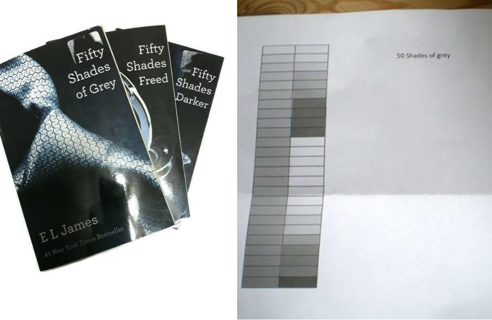 A Copy Of 50 Shades Of Grey