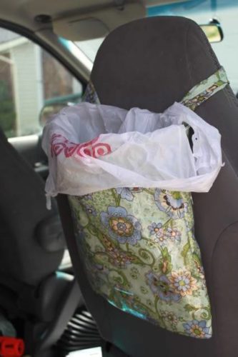 Make A Garbage Can For The Backseat