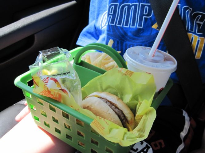 An Organization Bucket Can Help With Messy Meals