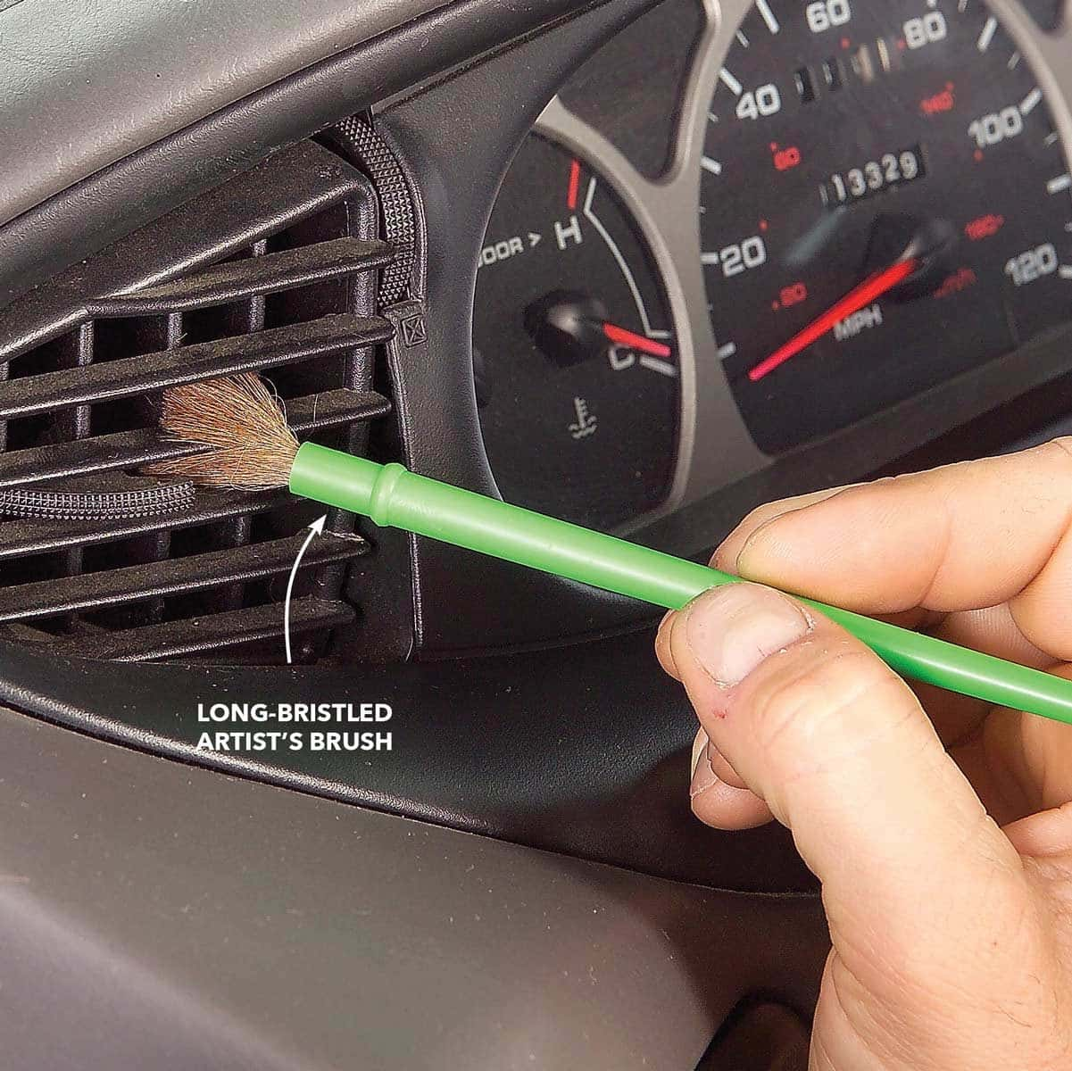 Use Your Paint Brush To Clean The Air Vents