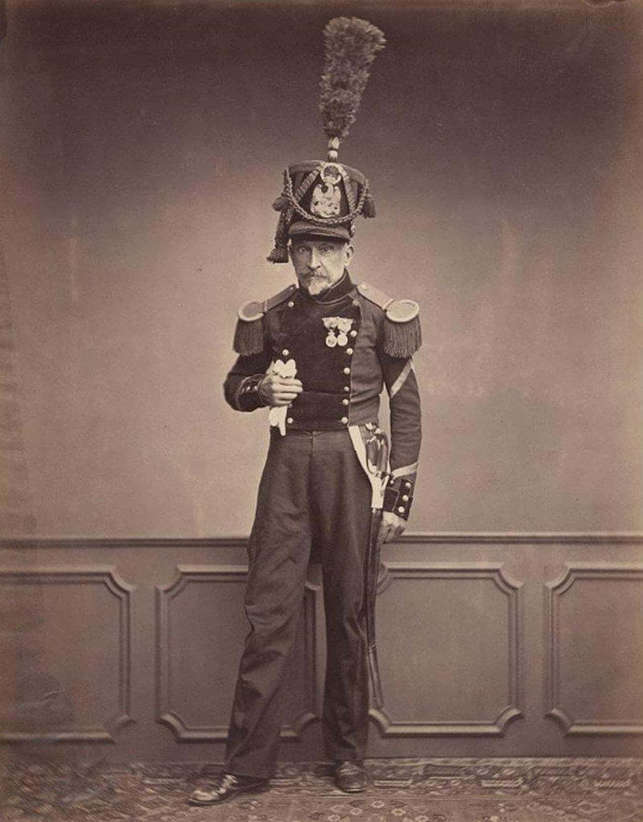 M. Lefebre, One Of The Last Surviving Veterans Of Napoleon's Army (1858)