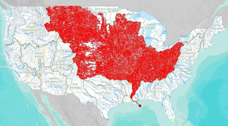 The Mississippi River Is Fed By 7,000 Rivers