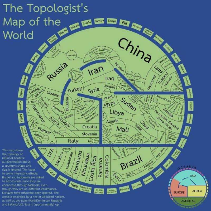 The Topologist's Map Shows Us Shared Borders