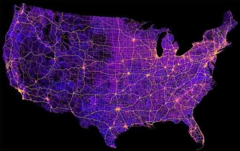 Eight Million Miles Of The United States Federal Highways