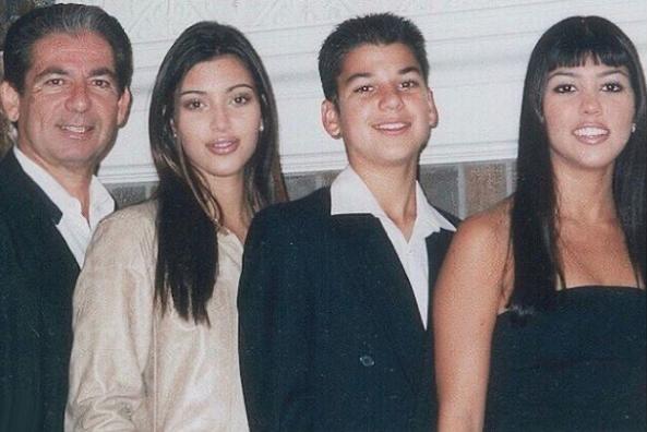 Kim, Rob, Y Kourtney Kardashian Con Su Padre Robert