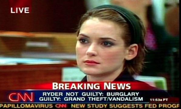 Winona Ryder Detenida Por Robar